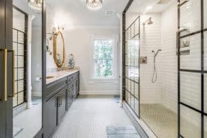 contemporary bathroom renovated by Hami Construction.