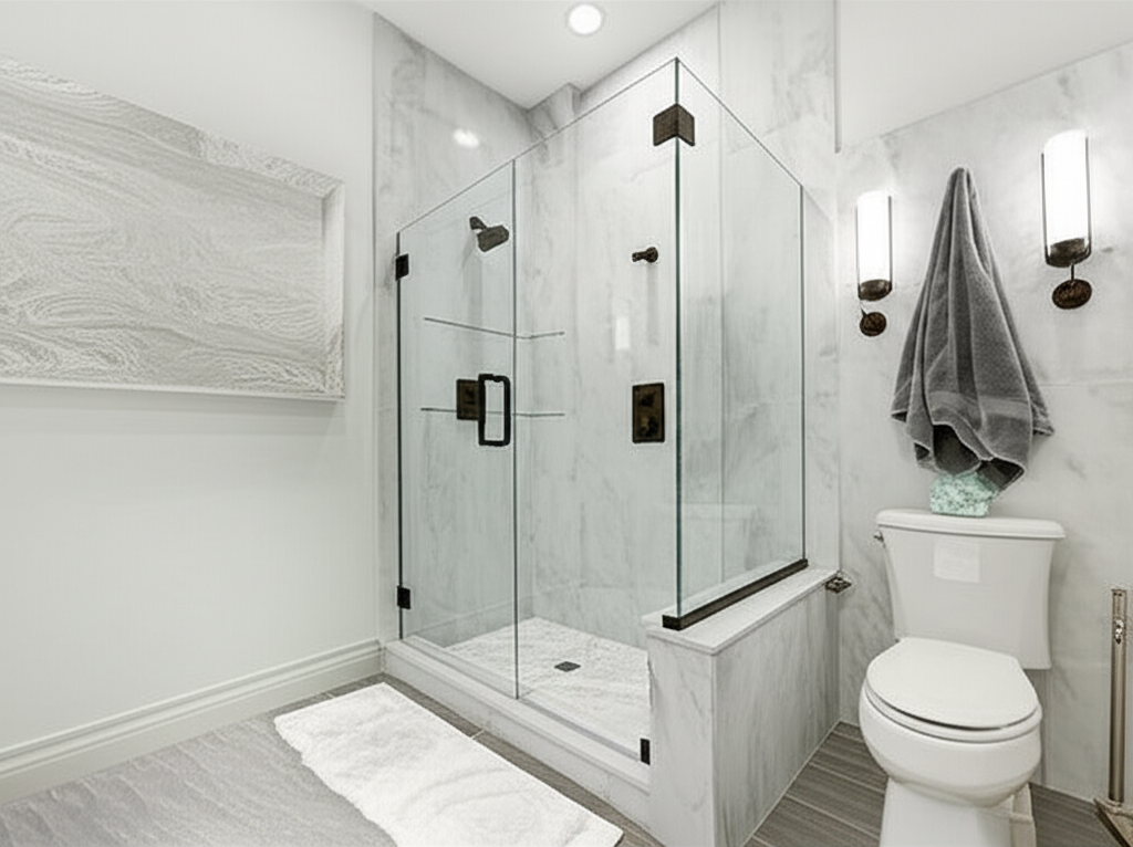 Walk-in shower remodel