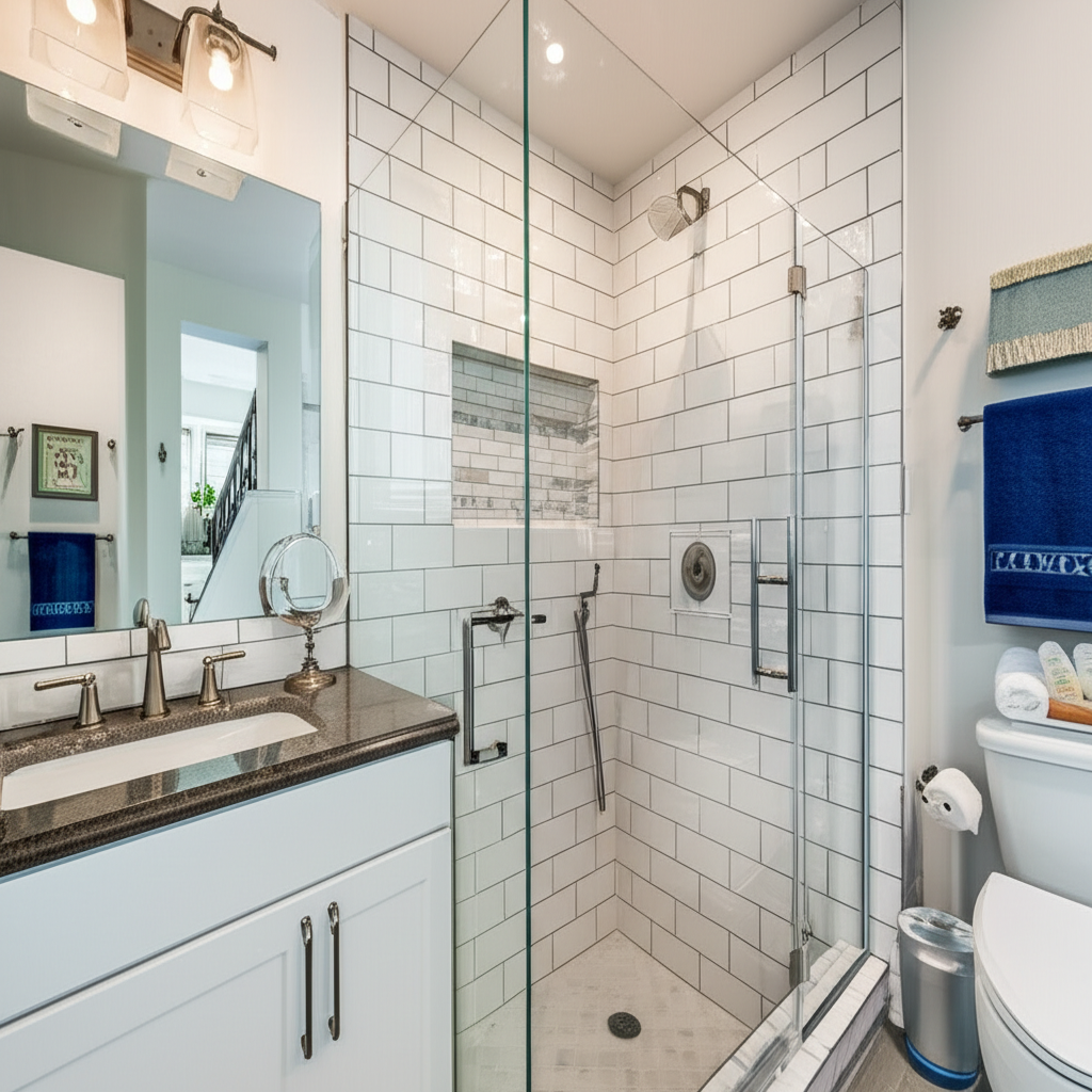 Walk-in shower remodel