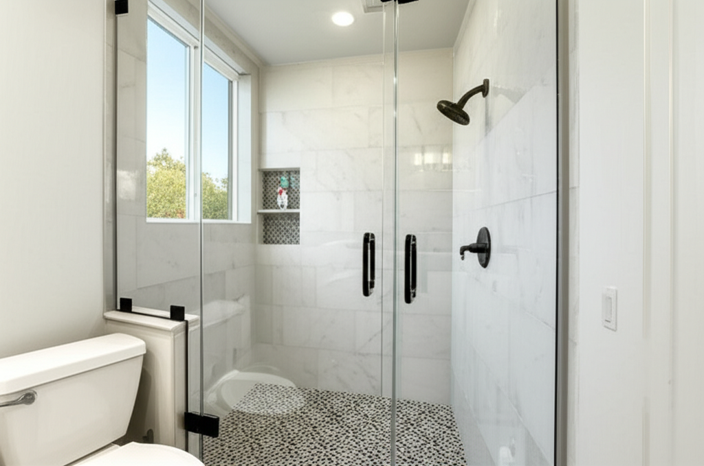 Walk-in shower remodel