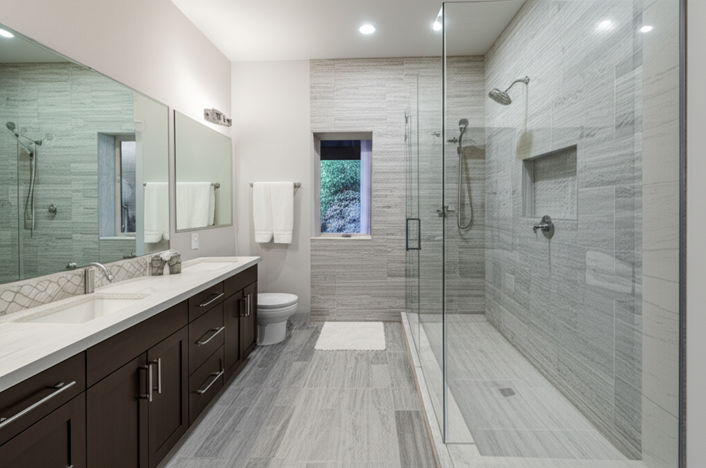 Walk-in shower remodel