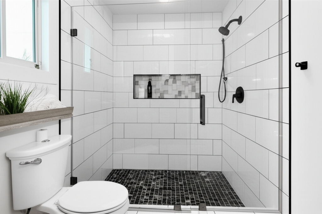 Walk-in shower remodel