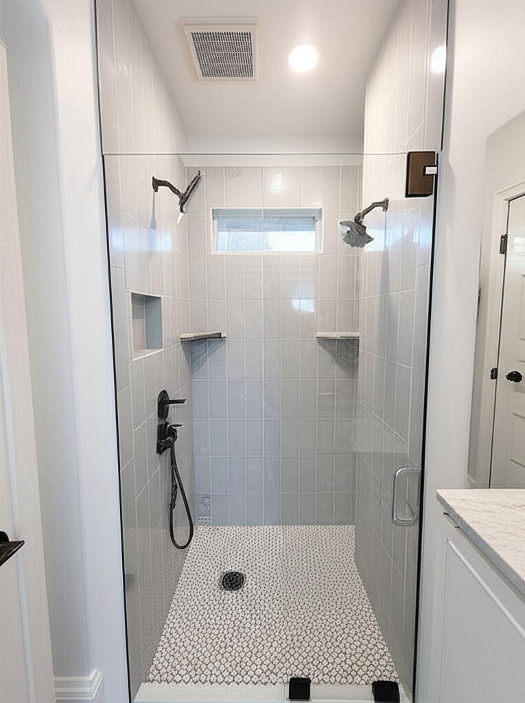 Walk-in shower remodel