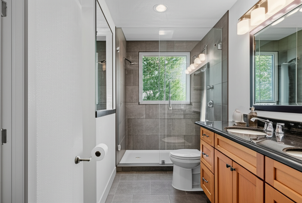 Walk-in shower remodel