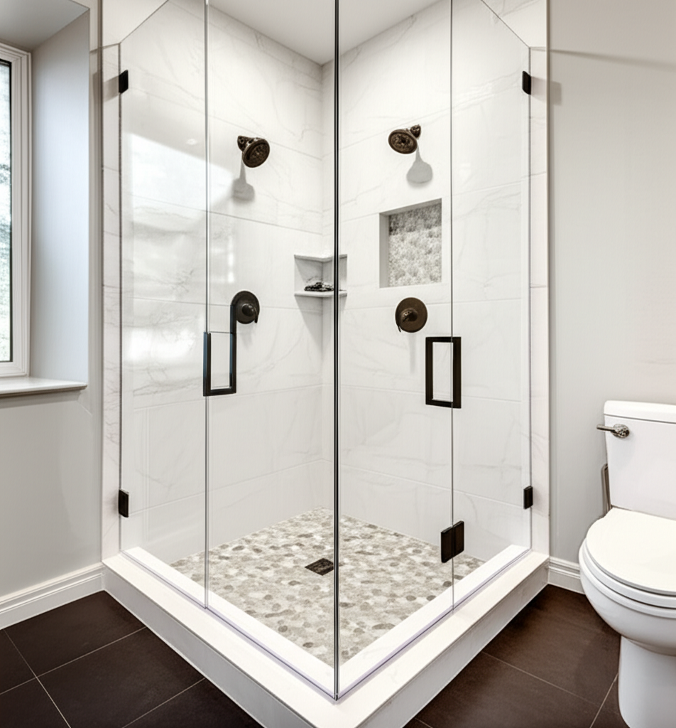 Walk-in shower remodel