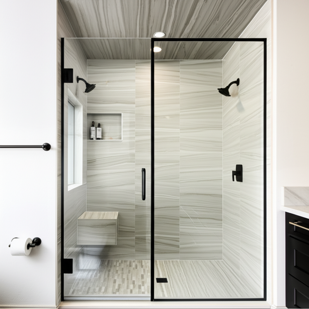 Walk-in shower remodel