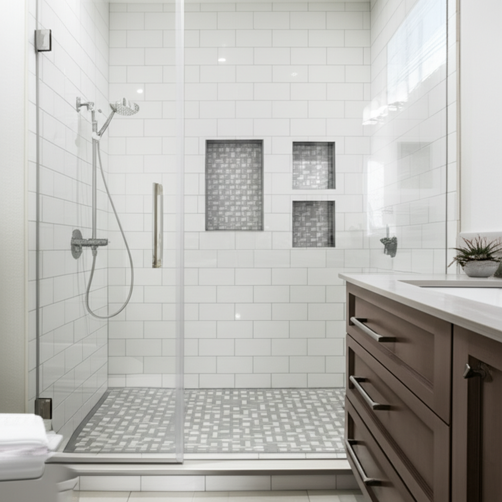 Walk-in shower remodel