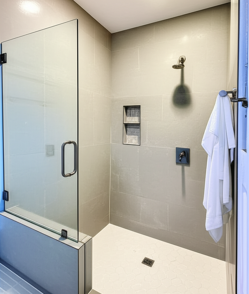 Walk-in shower remodel