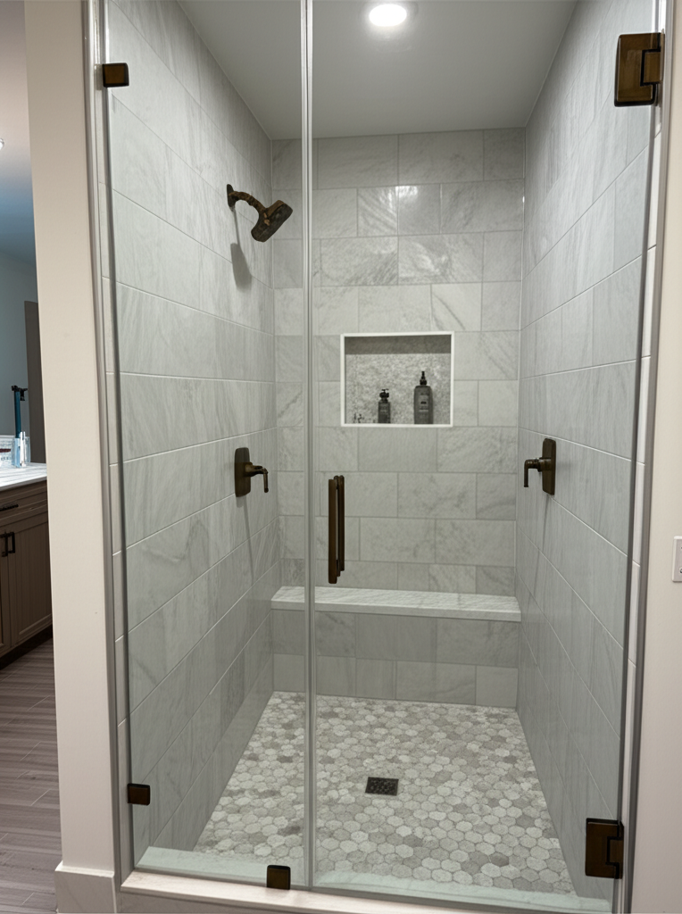 Walk-in shower remodel