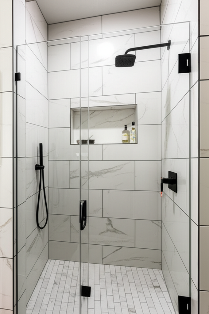 Walk-in shower remodel