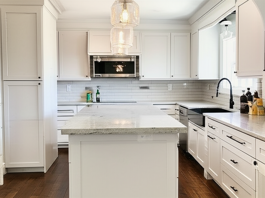 Kitchen countertop installation