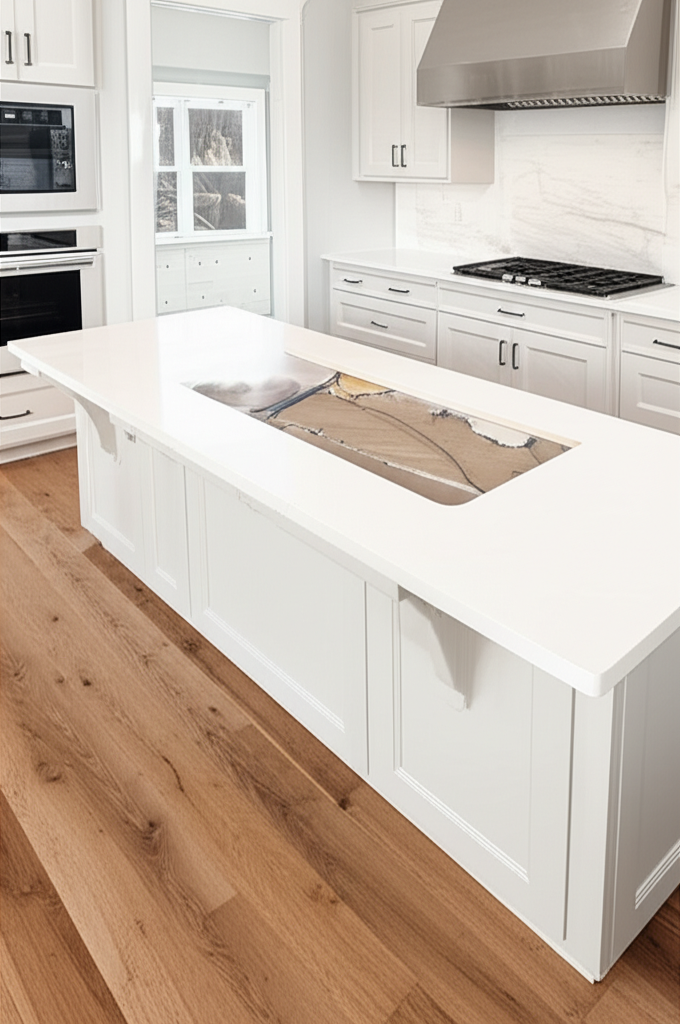 Kitchen countertop installation
