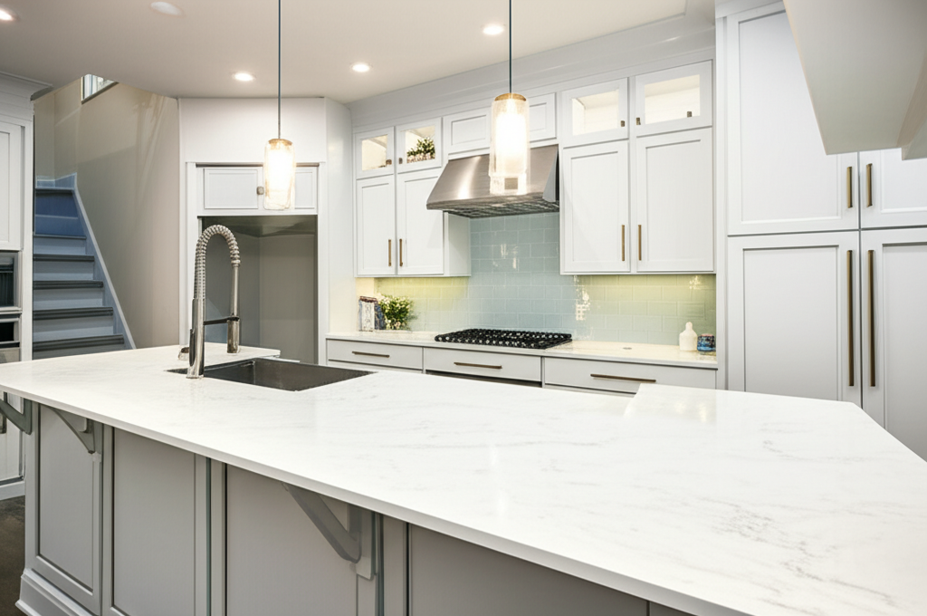 Kitchen countertop installation