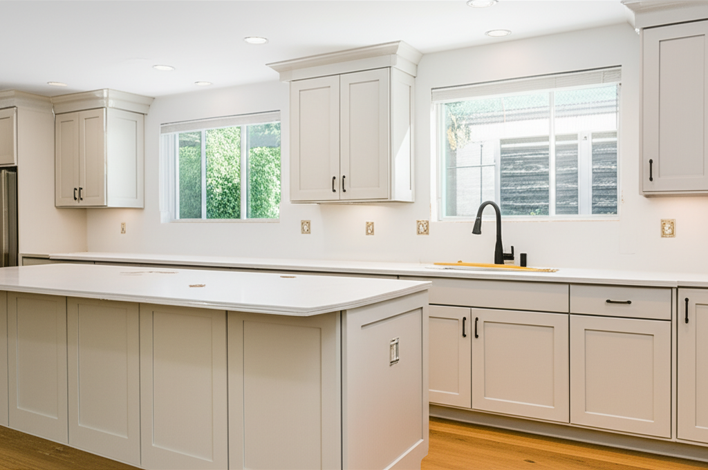 Kitchen countertop installation