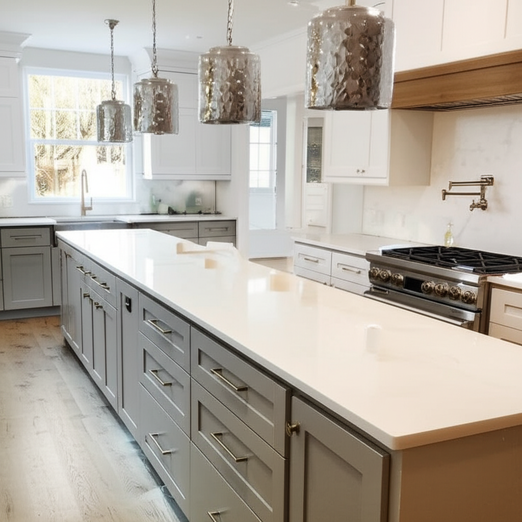 Kitchen countertop installation